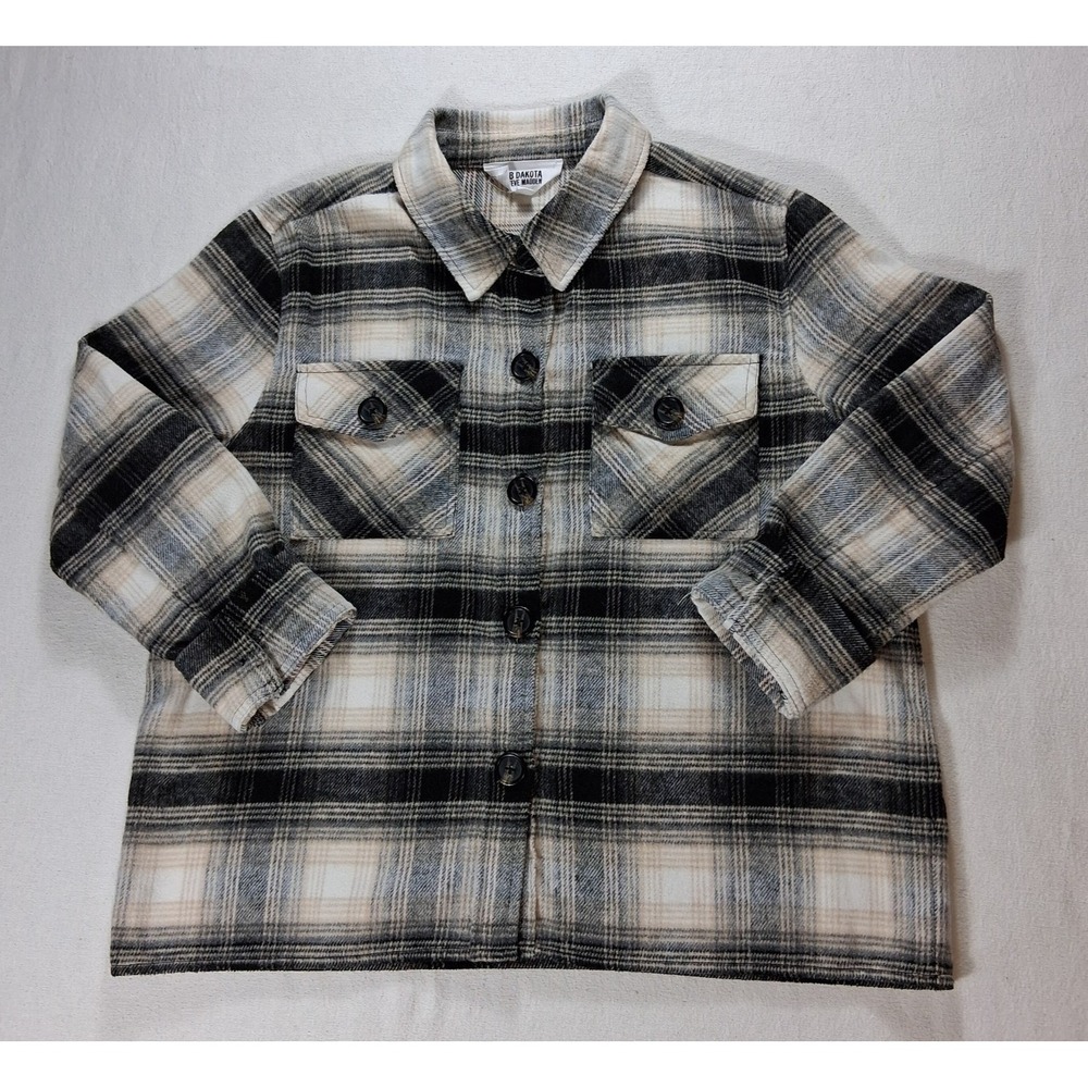 BB DAKOTA STEVE MADDEN Flannel Shacket Size XL Jacket Plaid Shirt Women's